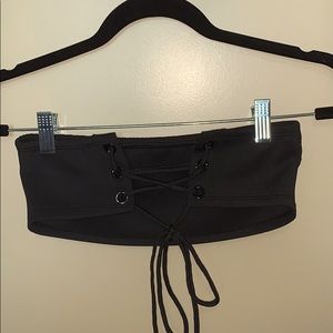 Black Lace-Up POSTER GRL Bandeau